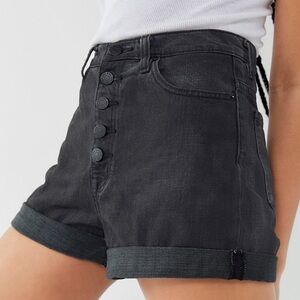 BDG High Waisted Button Closure Mom Short